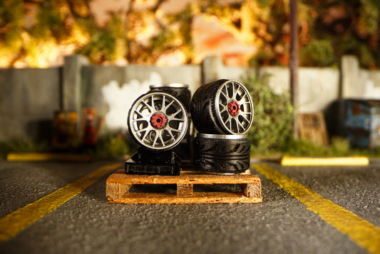 1/64 Wheel - RSC TFR Flush offset Gunmetal in colour 
