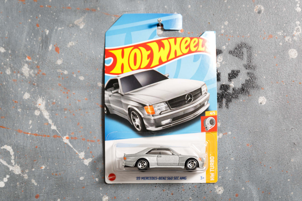 Hot Wheels Mercedes 89 Benz 560 amg Silver ML- A1