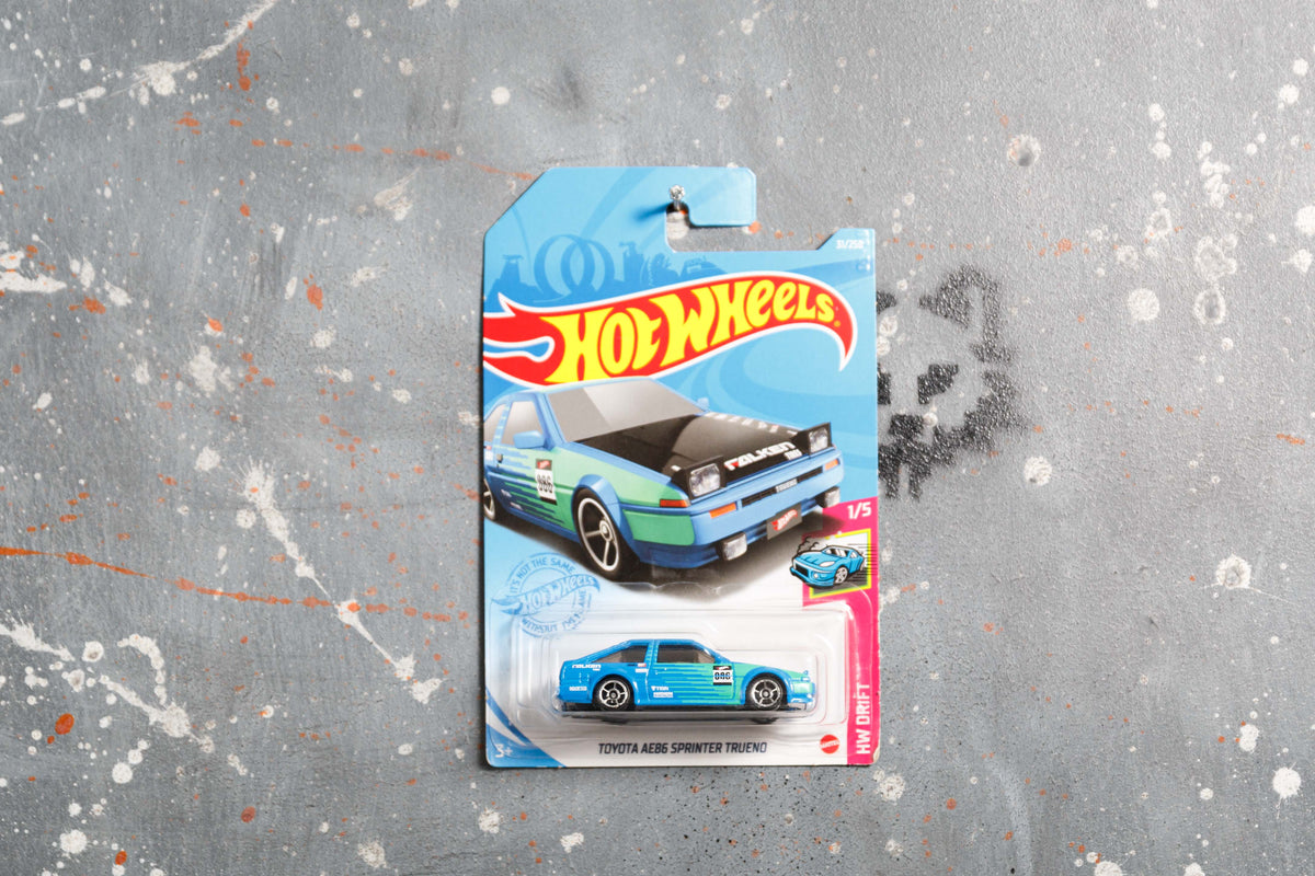 Hot Wheels Toyota Ae86 sprinter trueno Blue PL- F3