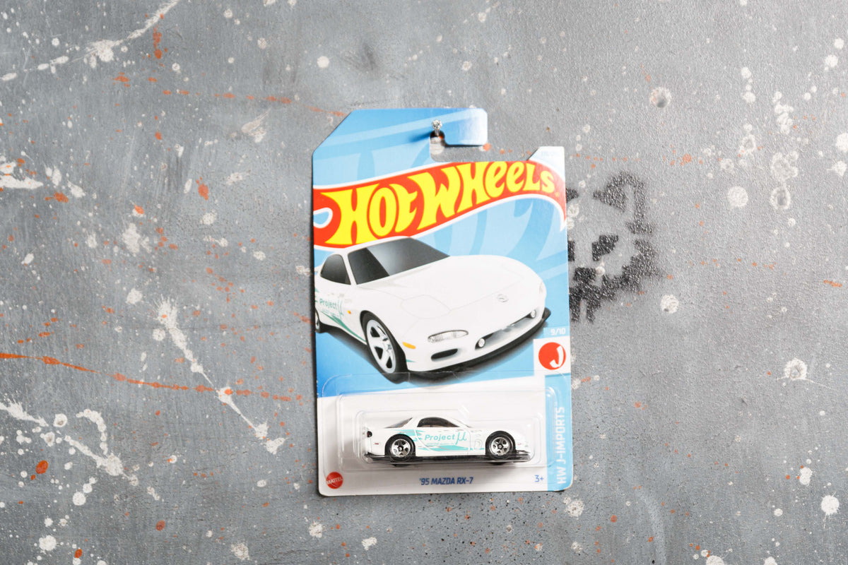 Hot Wheels Mazda 95 rx7 White PL- F3
