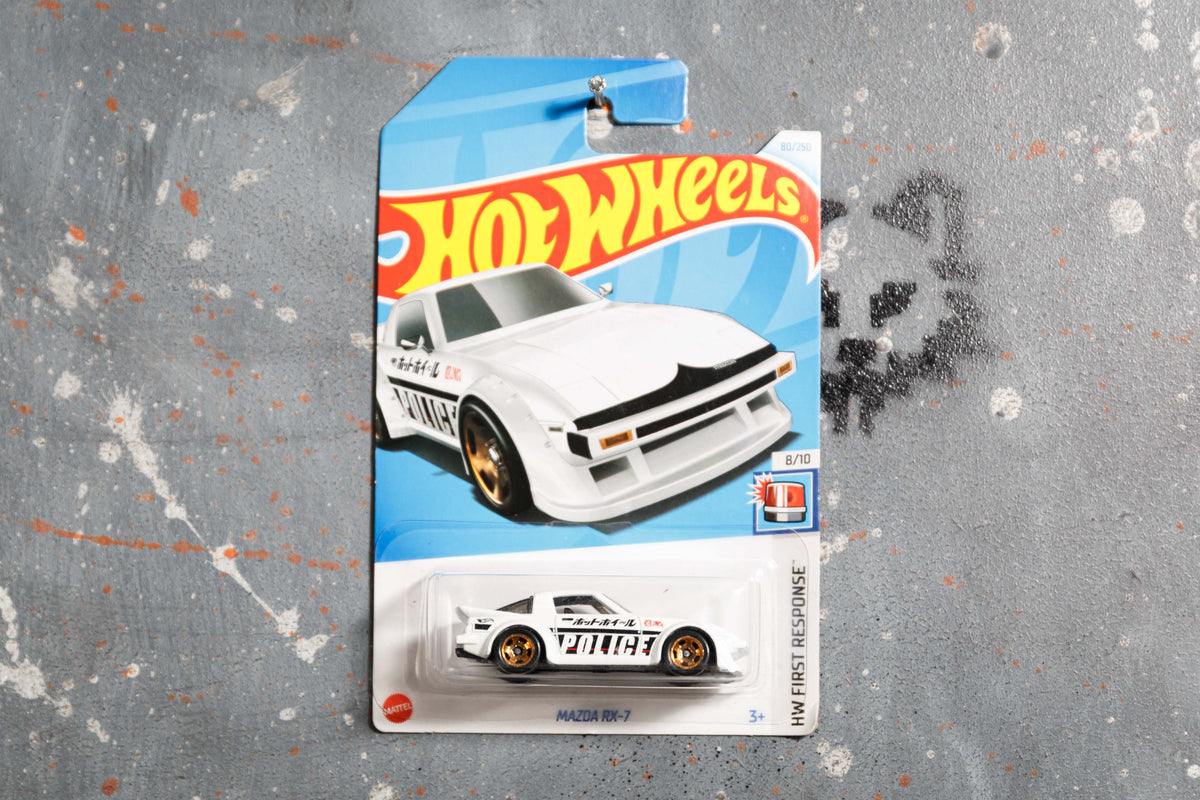 Hot Wheels Mazda Rx7 White ML- D1