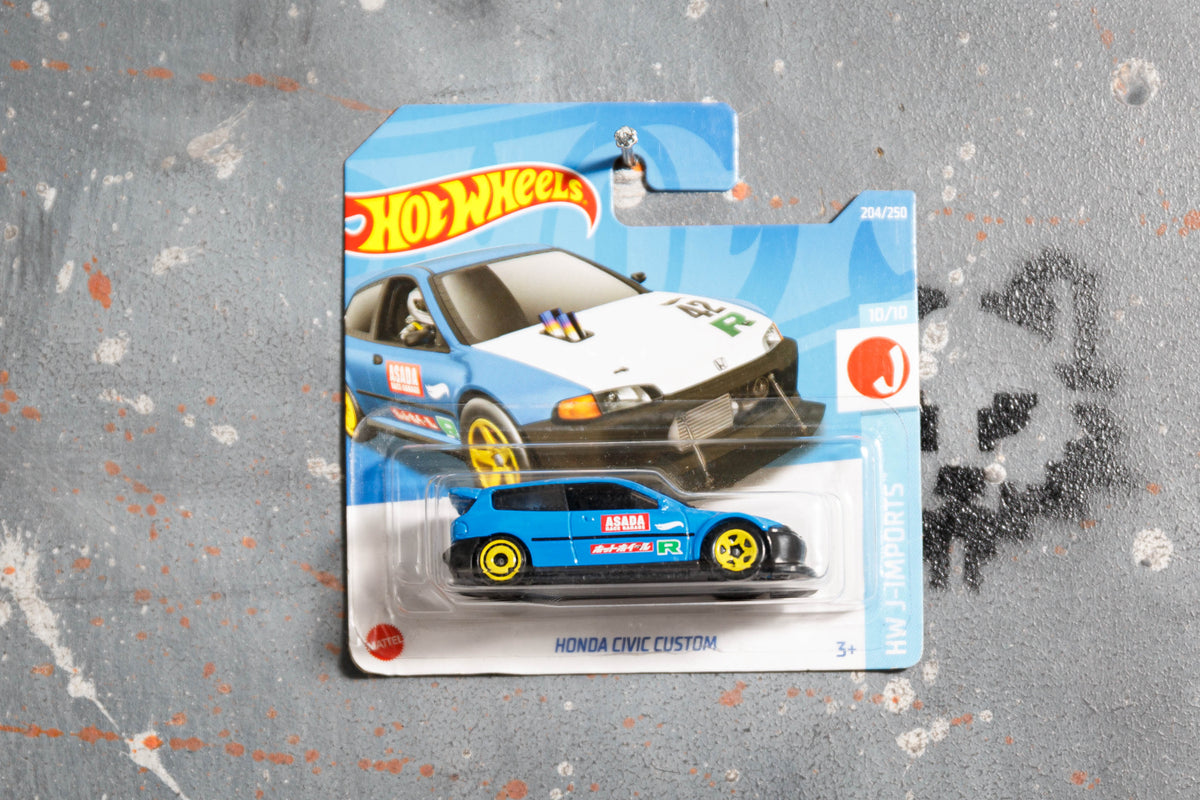 Hot Wheels Honda 90 civic Blue Custom ML- E1